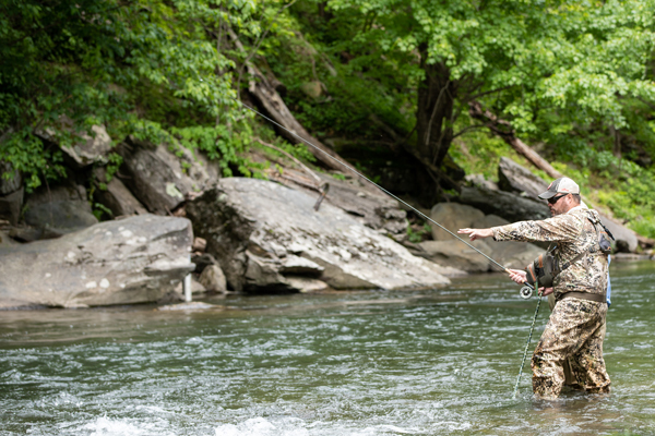 Fly Fishing for Brown Trout in Nantahala National Forest