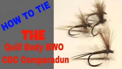 How To Tie a Blue Winged Olive Quill Bodied CDC Comparadun